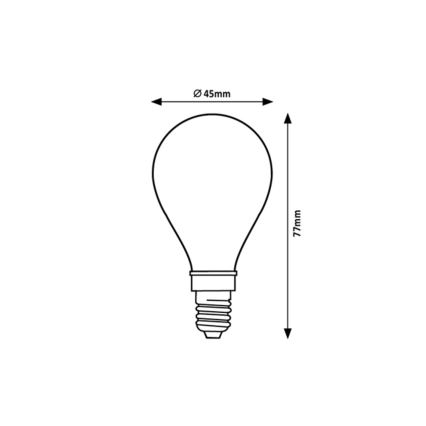Rabalux - LED glödlampa G45 E14/4W/230V 2700K