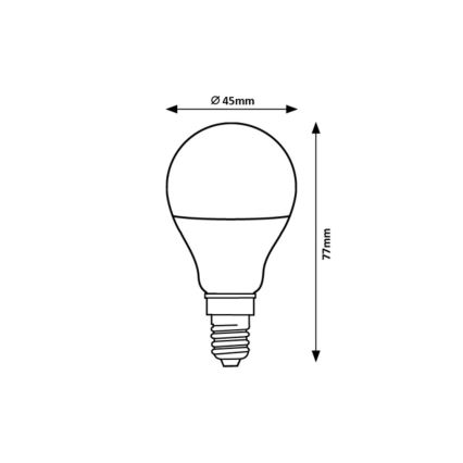 Rabalux - LED glödlampa G45 E14/5W/230V 6500K