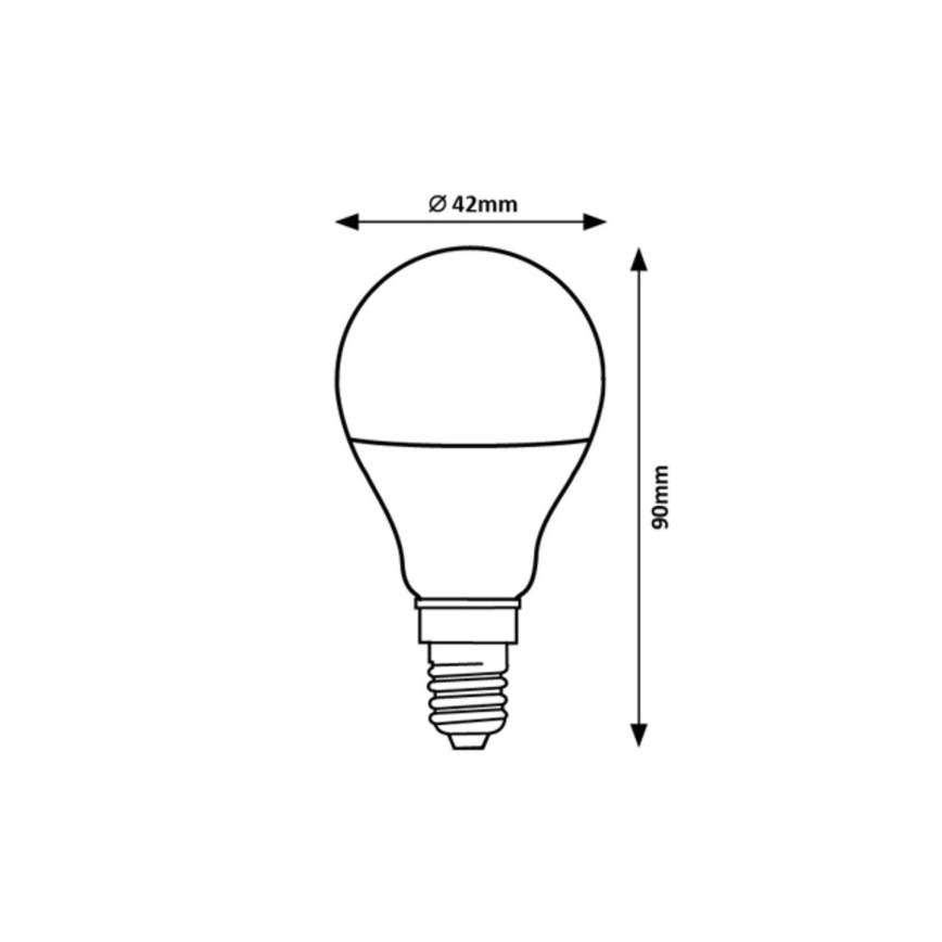 Rabalux - LED glödlampa G45 E14/9W/230V 4000K