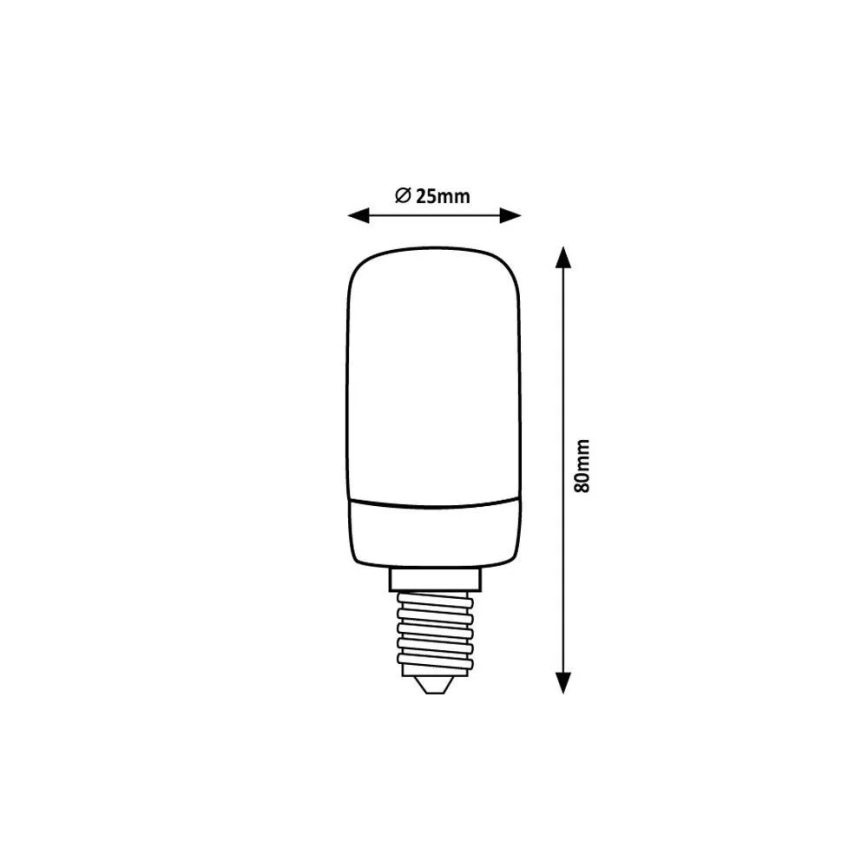 Rabalux - LED glödlampa T25 E14/4W/230V 3000K