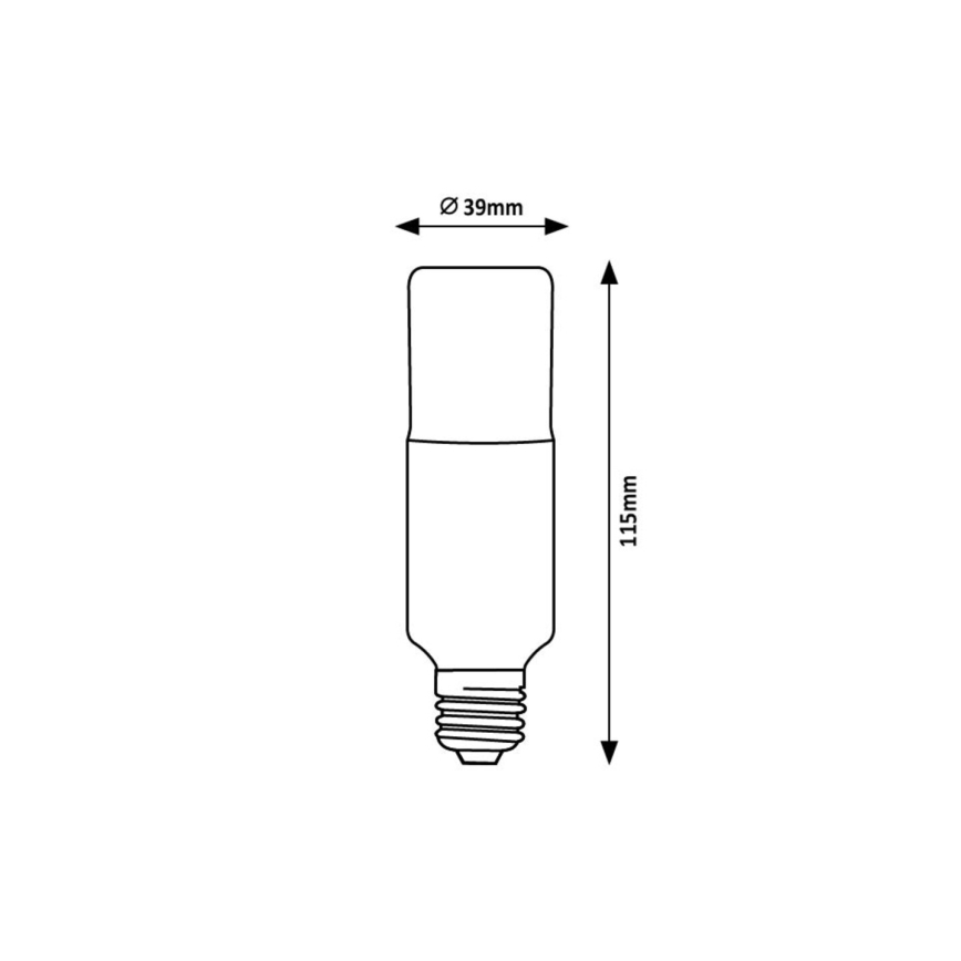 Rabalux - LED glödlampa SMD T39 E27/9W/230V 3000K