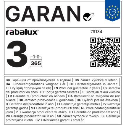 Rabalux - LED glödlampa SMD T39 E27/9W/230V 4000K