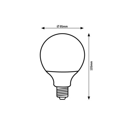 Rabalux - LED glödlampa SMD G95/15W/230V 4000K