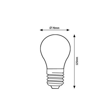 Rabalux - LED-filamentlampa A70 E27/18W/230V 3000K