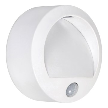 Rabalux 7980 - LED Utomhus Väggbelysning med sensor AMARILLO LED/1,5W/3xAA IP44 vit