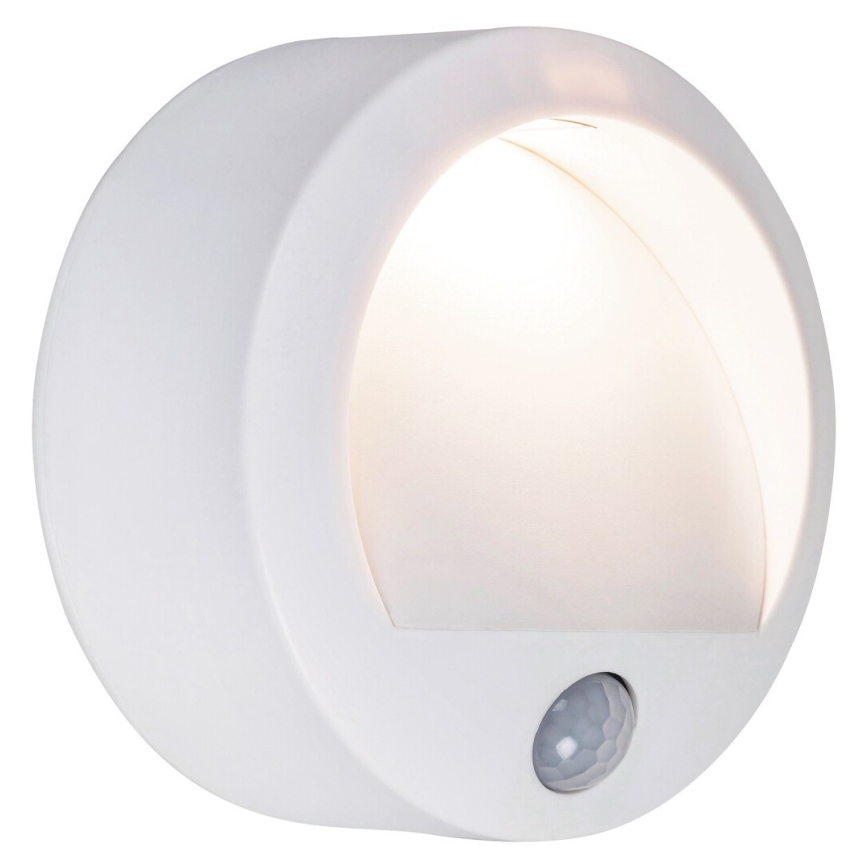 Rabalux 7980 - LED Utomhus Väggbelysning med sensor AMARILLO LED/1,5W/3xAA IP44 vit
