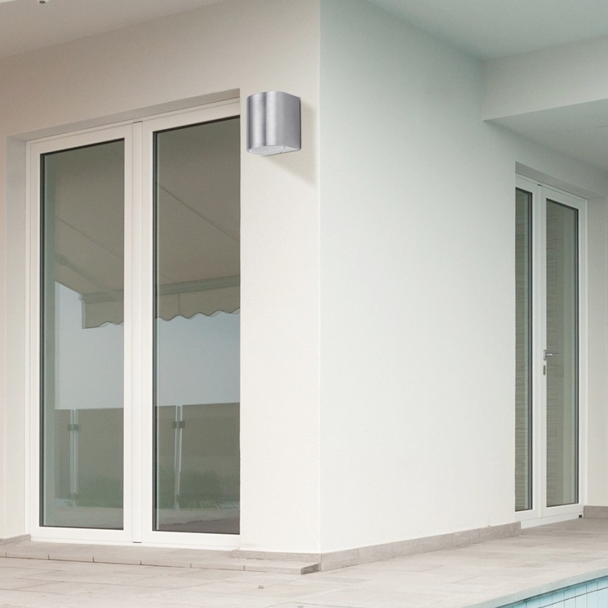 Rabalux 8020 - Utomhus Väggbelysning CHILE 1xGU10/35W/230V