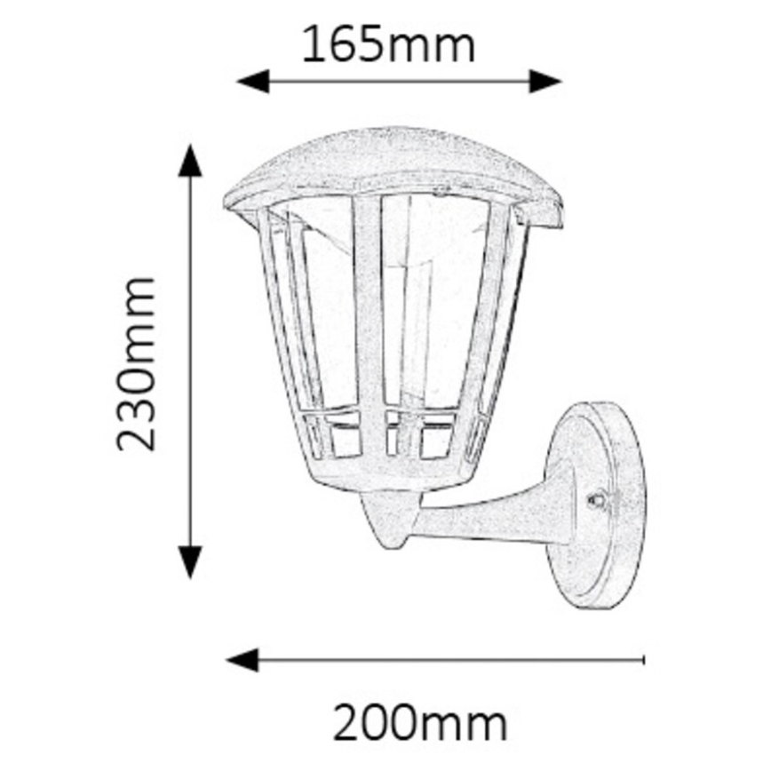 Rabalux 8126 - LED Utomhus Väggbelysning SORRENTO LED/8W/230V IP44