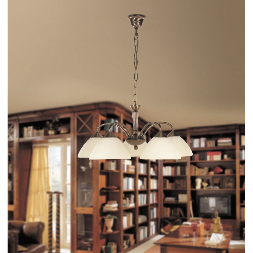 Rabalux 8175 - Ljuskrona med kedja REGINA 5xE14/40W/230V