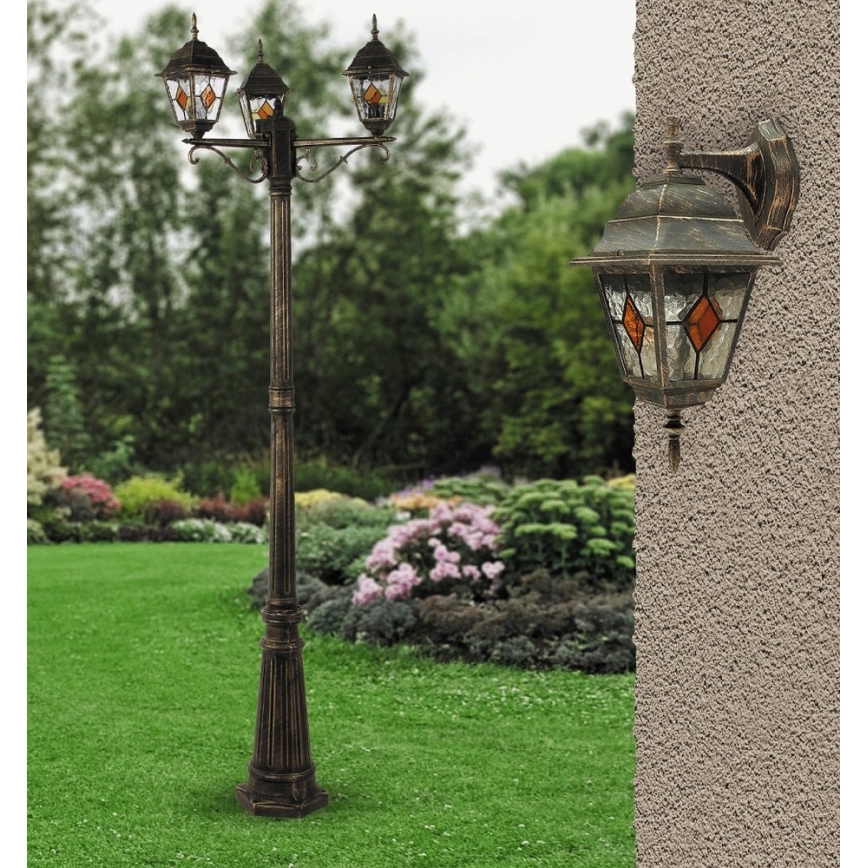 Rabalux - Utomhus vägglampa 1xE27/60W/230V