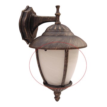 Rabalux 8476 - Ersättningsglas för utomhusbelysning MADRID E27