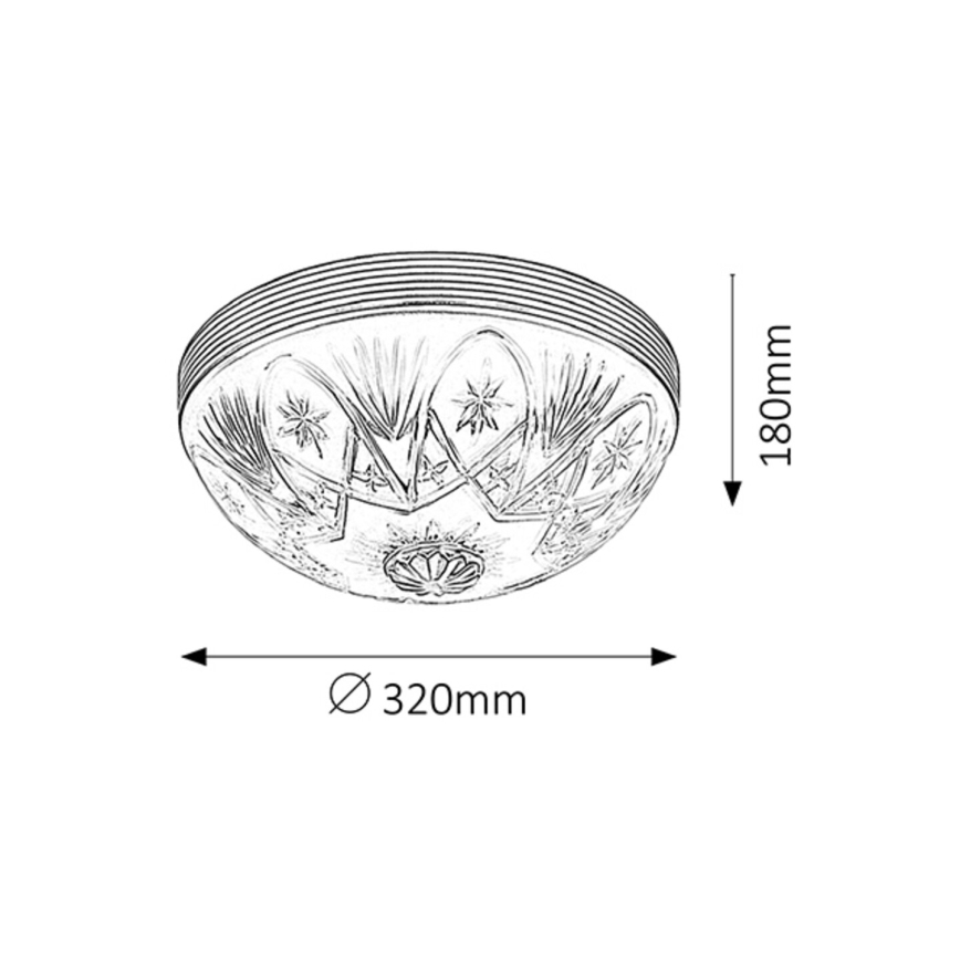 Rabalux 8638 - Takbelysning ANNABELLA 2xE27/60W/230V
