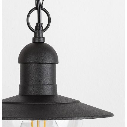 Rabalux 8717 - Utomhus Hängande lampa OSLO 1xE27/60W svart IP44