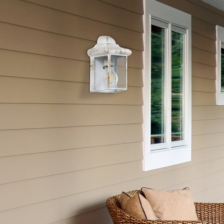 Rabalux 8753 - Utomhus Väggbelysning NORVICH 1xE27/60W/230V IP43 vit