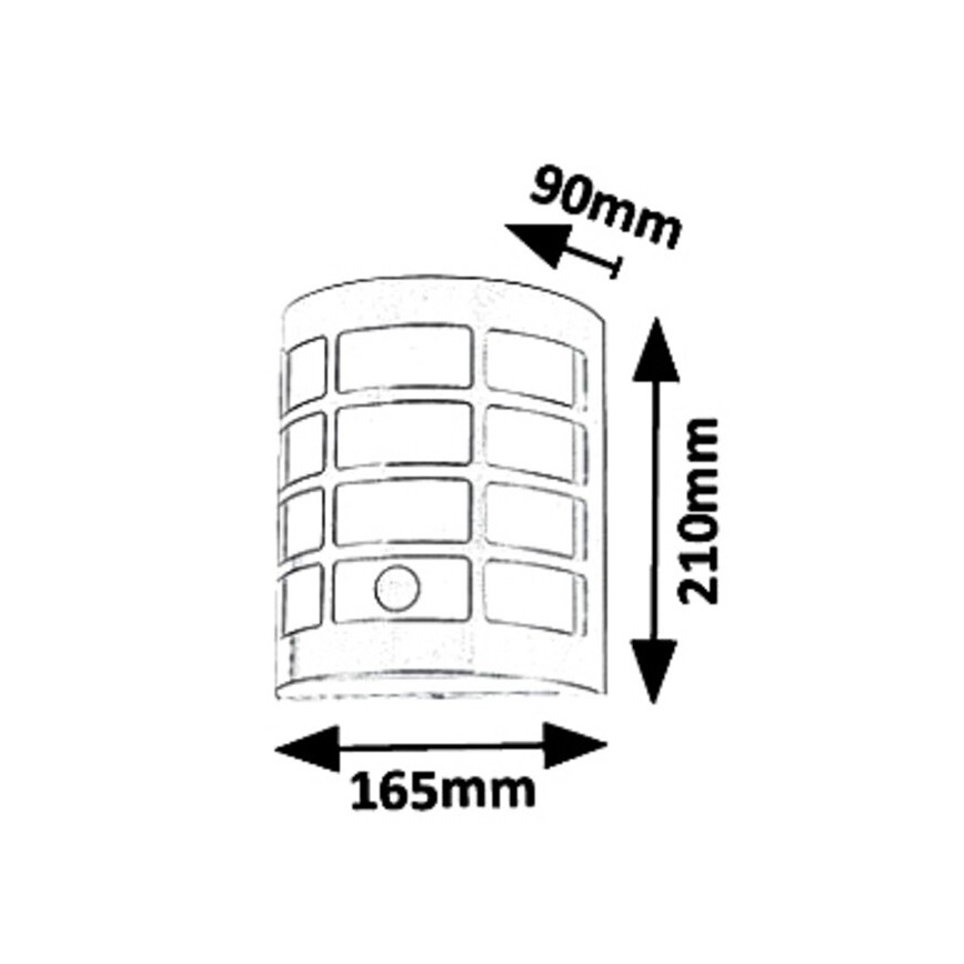 Rabalux 8800 - Utomhus Väggbelysning SEVILLA 1xE27/11W/230V IP44