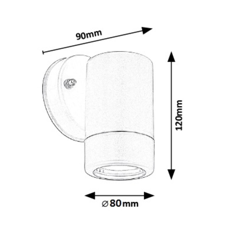 Rabalux 8832 - Utomhus Väggbelysning 1xGU10/10W/230V  IP44