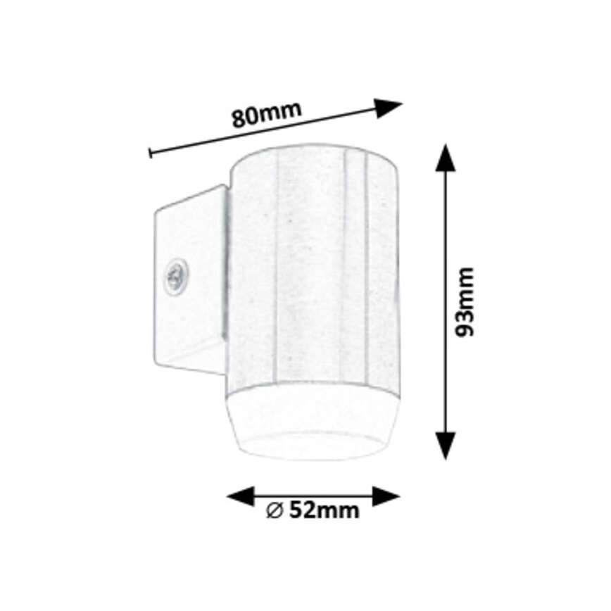 Rabalux 8937 - LED Utomhus Väggbelysning CATANIA LED/4W/230V IP44 brons
