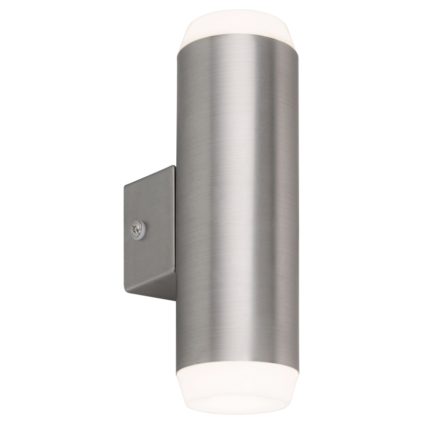 Rabalux - LED vägglampa för utomhusbruk 2xLED/4W/230V saténový matt krom IP44