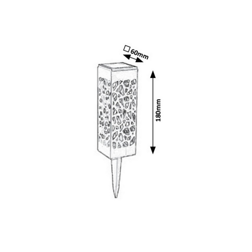 Rabalux - LED Utomhusbelysning solcellsdriven LED/0,16W/1xAA 400 mAh IP24
