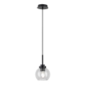 Rabalux - Badrumslampa med kabel 1xE27/15W/230V svart IP44