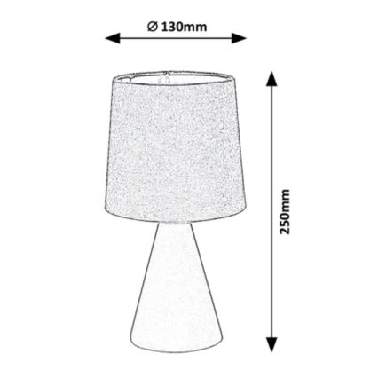 Rabalux - Bordslampa 1xE14/40W/230V beige