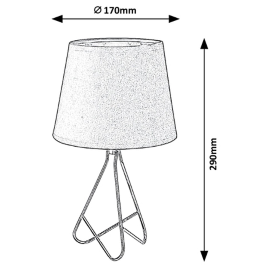 Rabalux - Bordslampa 1xE14/40W/230V svart/guld