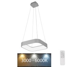 Rabalux - Dimbar LED-lampakrona med snöre LED/28W/230V ROUND + Fjärrstyrd 3000-6000K