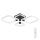 Rabalux - Dimbar LED-taklampa LED/47W/230V 3000/4000/6000K + fjärrkontroll 46x54 cm