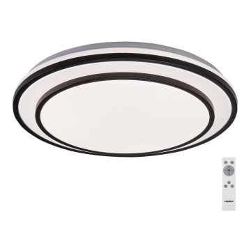 Rabalux - Dimbart LED-takarmatur LED/40W/230V 3000-6500K svart Ø 49 cm + fjärrkontroll