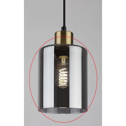 Rabalux - Ersättningsglas till E27, Ø 13 cm