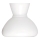Rabalux - Ersättningsglas till ljuskrona, bordslampa och vägglampa E27 Ø 15 cm vit