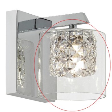 Rabalux - Ersättningsglas till väggarmatur DUCHESS G9
