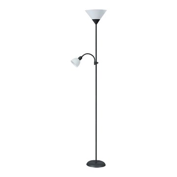 Rabalux - Golvlampa 1xE27/100W+E14/25W svart/vit