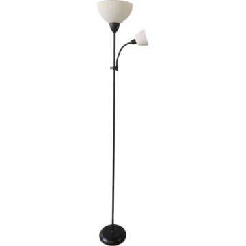 Rabalux - Golvlampa 1xE27/60W/230V + 1xE14/25W svart