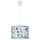 Rabalux - Hängande ljuskrona med textilsladd för barn 1xE27/40W/230V blå