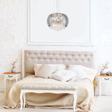 Rabalux - Kristallkrona med snöre 6xG9/40W/230V