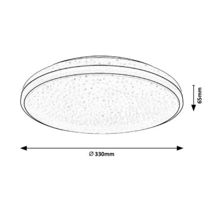 Rabalux - LED Badrumsbelysning tak LED/18W/230V IP44