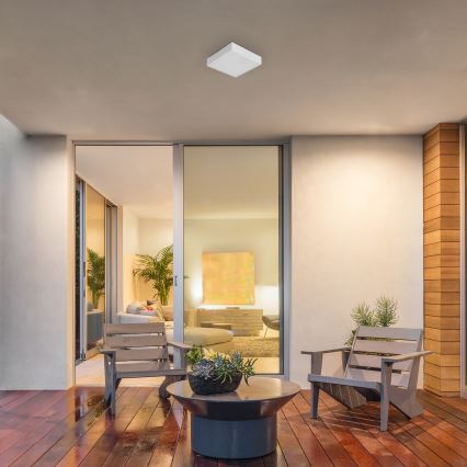 Rabalux - LED taklampa för badrum LED/18W/230V 2800-6000K IP44 vit 17,5x17,5 cm