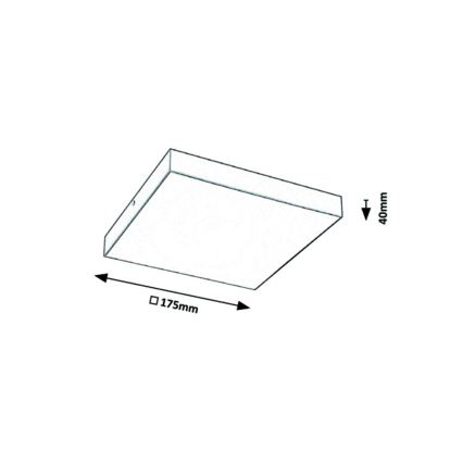 Rabalux - LED taklampa för badrum LED/18W/230V 2800-6000K IP44 vit 17,5x17,5 cm