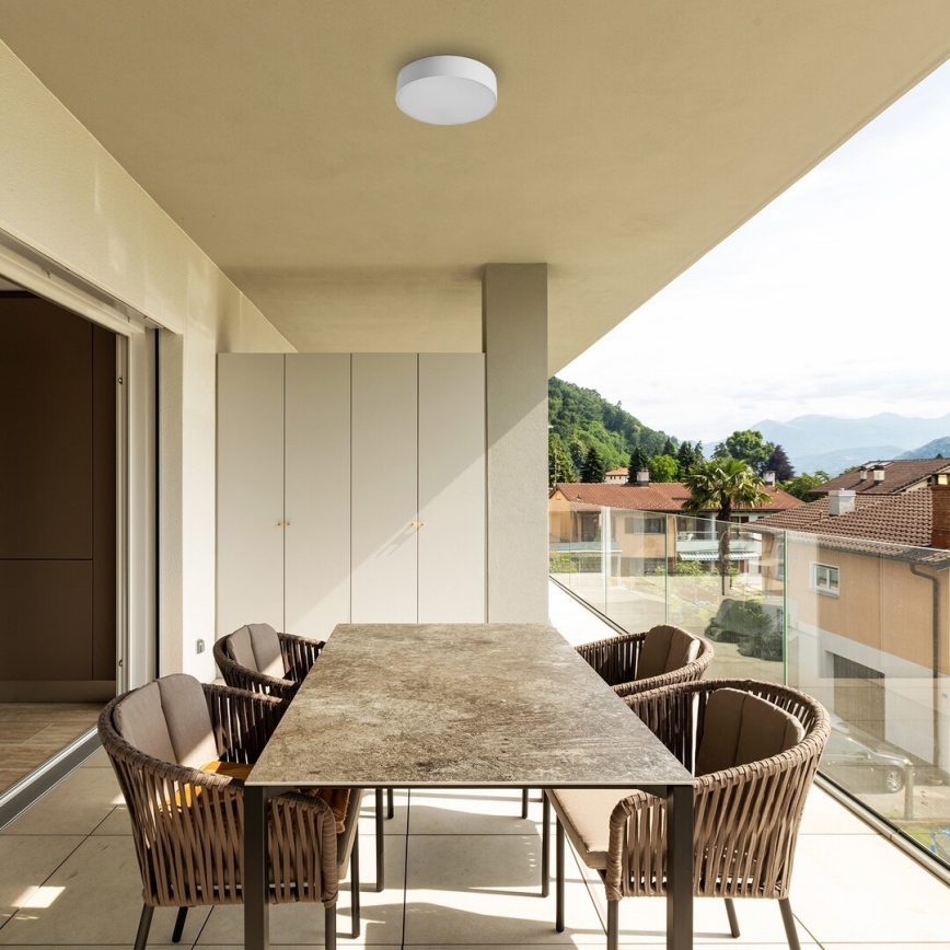 Rabalux - LED-badrumstaklampa LED/18W/230V 3000-6000K IP44 vit Ø 17,5 cm