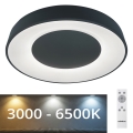 Rabalux - LED Dimbar Takbelysning LED/38W/230V svart + Fjärrstyrd 3000-6500K