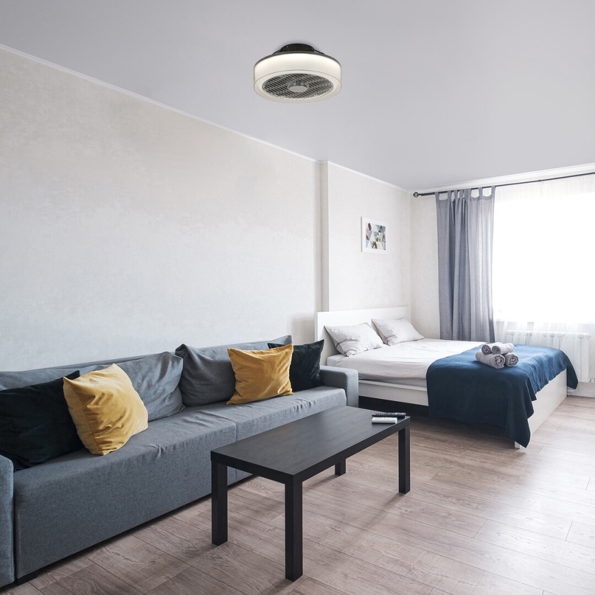 Rabalux - LED dimbar taklampa med fläkt LED/30W/230V 3000-6000K + fjärrkontroll