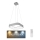 Rabalux - LED dimbar taklampa med kabel LED/28W/230V fyrkantig 3000-6000K + fjärrkontroll