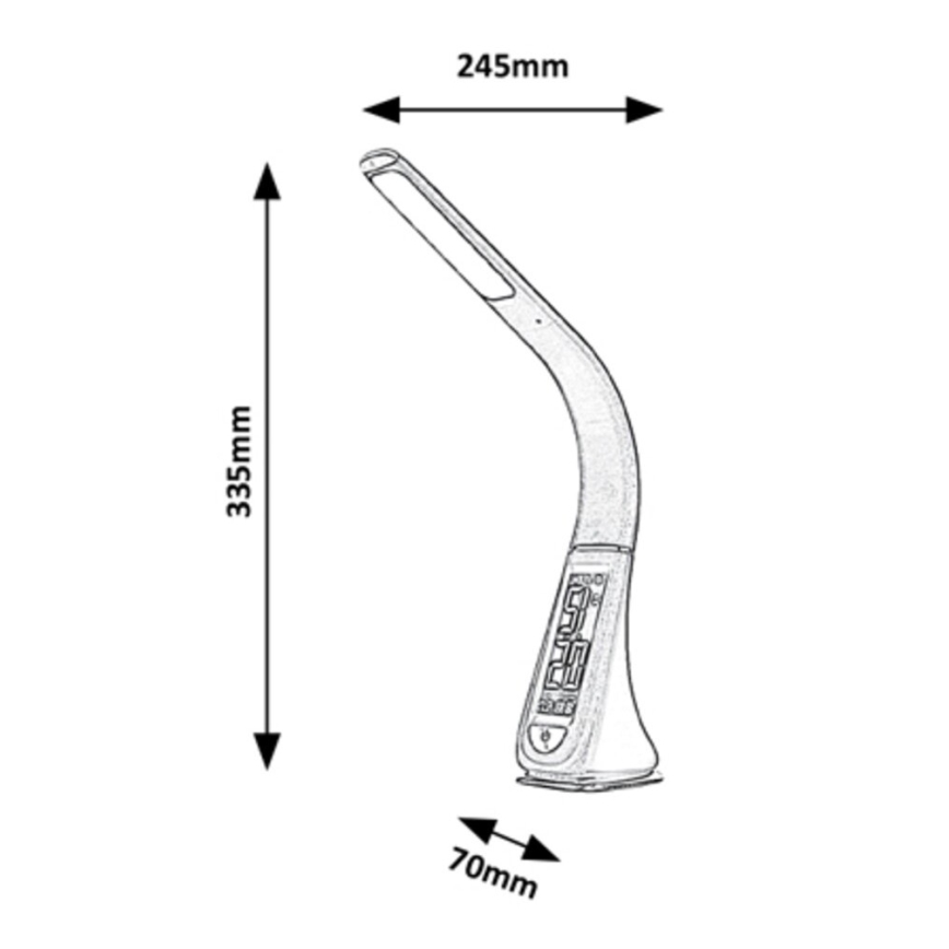 Rabalux - LED Dimbar touch Bordslampa LED/5W/230V vit