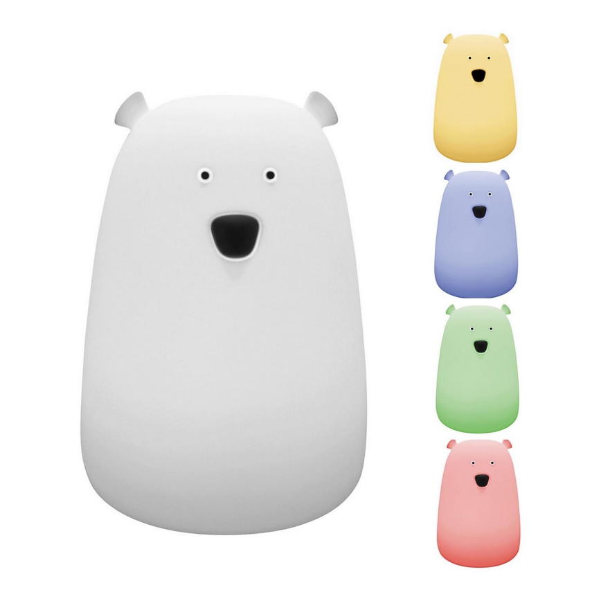 Rabalux - LED RGB Barnlampa LED/0,4W/5V 1200 mAh björn