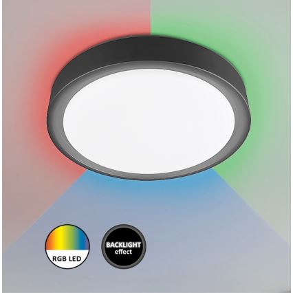 Rabalux - LED RGB Dimbart taklampa med sensor LED/28W/230V 2700–5000K Ø36 cm + fjärrkontroll