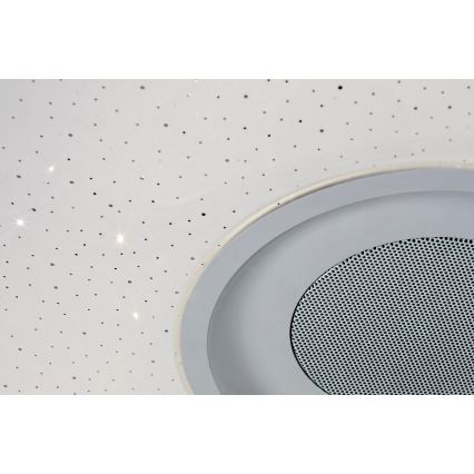 Rabalux - Dimbart LED RGB-taklampa med inbyggd högtalare LED/18W/230V 3000-6000K Bluetooth + fjärrkontroll 36,5x36,5 cm