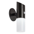 Rabalux - LED RGB Solcellsvägglampa med sensor LED/1W/3,7V IP44 svart 1200 mAh
