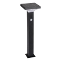 Rabalux - LED solcellslampa med sensor LED/4W/3,7V IP44 svart 2200 mAh