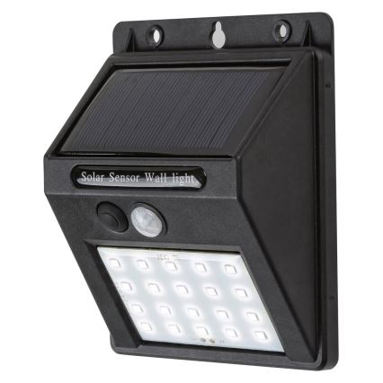 Rabalux - LED-soldriven vägglampa med sensor IP44 1200 mAh